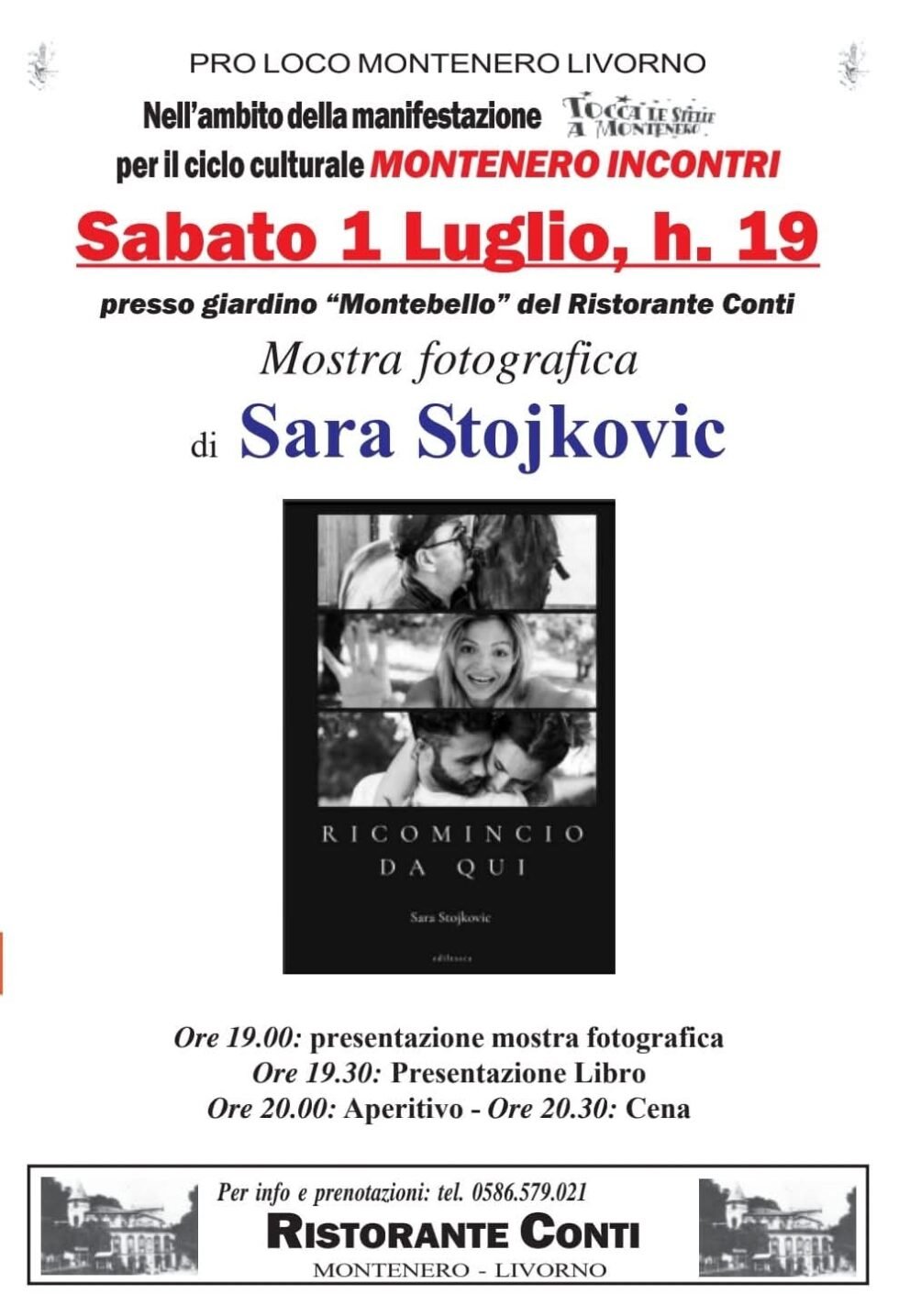 Evento 1 Luglio - Sara Stojkovic - Ricomincio da qui